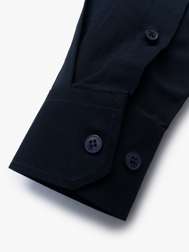 Áo Sơ Mi Regular Gập Viền SM119 Màu Xanh Đen