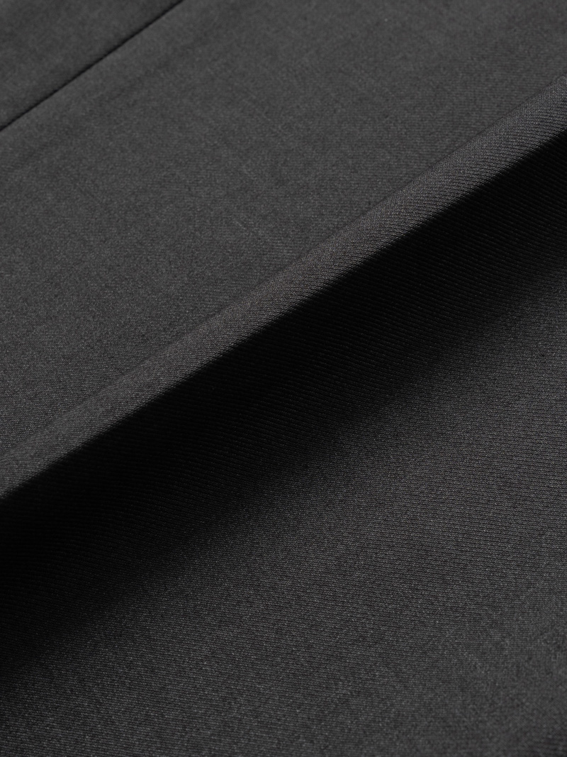 Quần Tây Trơn Vải Rayon Ít Nhăn Thêu 4MEN Premium Form Slimfit QT031 Màu Xám Đậm