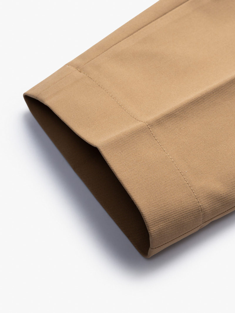 Quần Tây Sidetab Regular Xếp Ly QT049 Màu Be