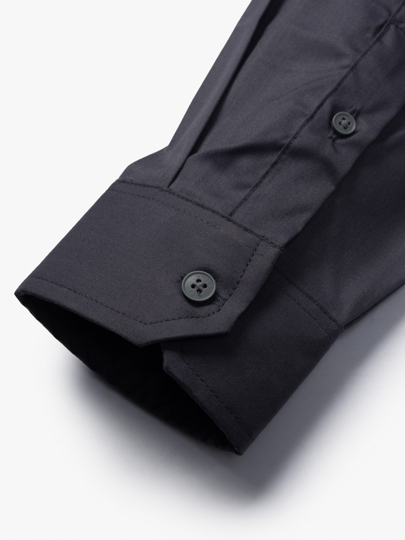 Áo Sơ Mi Regular Phối Màu SM129 Màu Xám Đậm