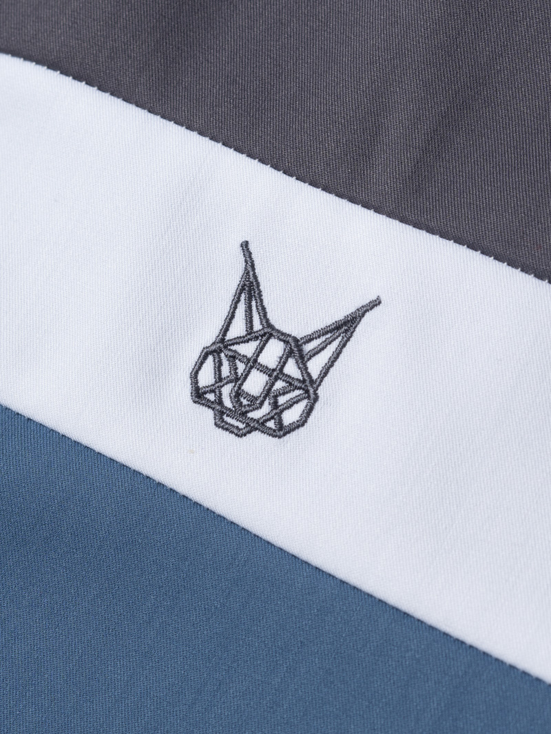 Áo Sơ Mi Regular Phối Màu SM129 Màu Xanh