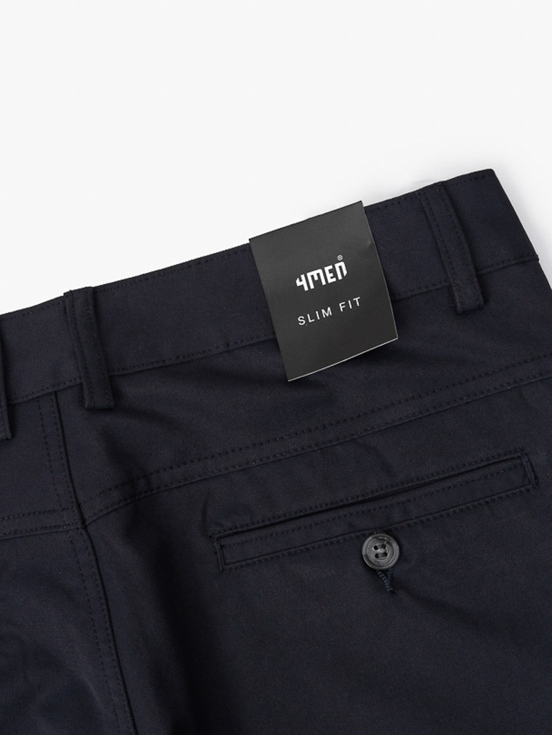 Quần Kaki Slimfit Trơn QK018 Màu Xanh Đen