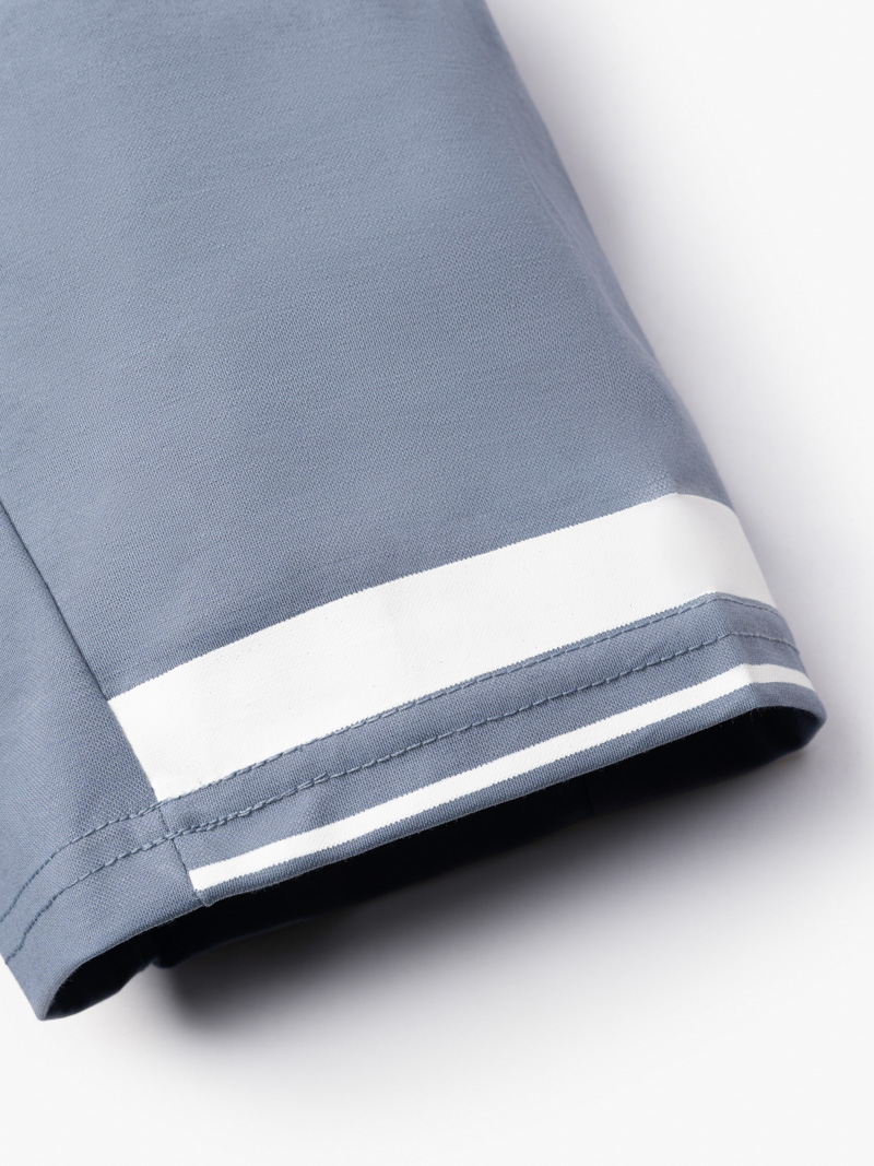 Áo Thun Slimfit Phối Sọc AT126 Màu Xanh