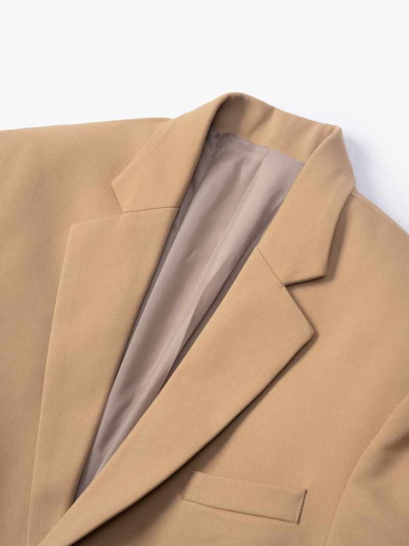 Áo Vest Trơn Regular Túi Đắp AV037 Màu Be