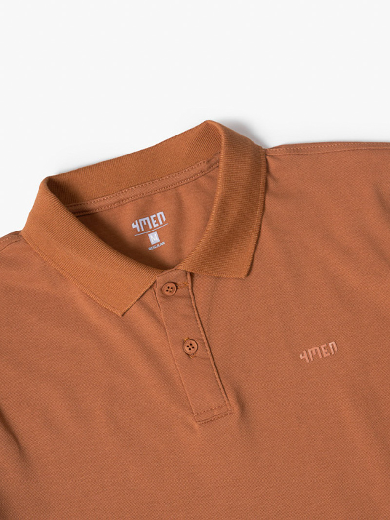 Áo Polo Regular Trơn PO066 Màu Bò
