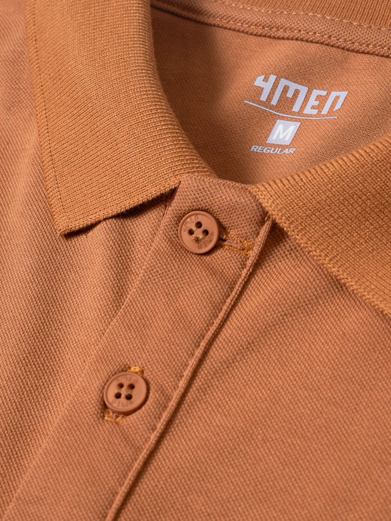 Áo Polo Regular Trơn PO066 Màu Bò