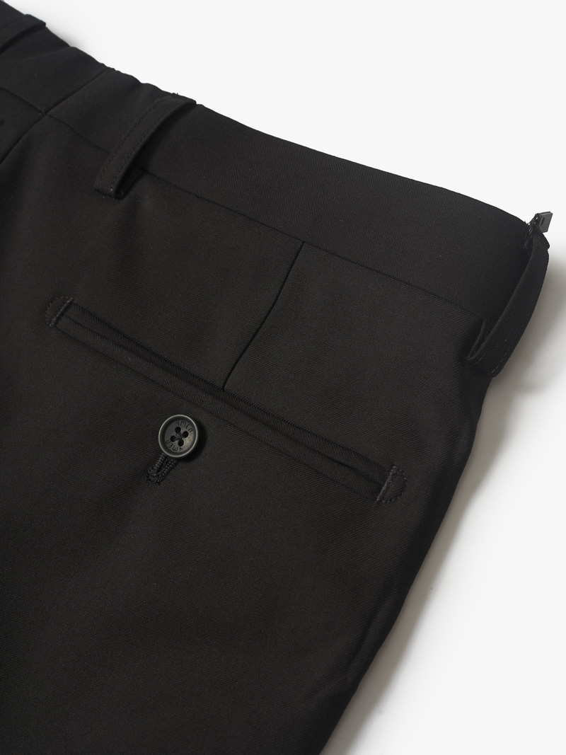 Quần Tây Trơn Vải Rayon Ít Nhăn Thêu 4MEN Premium Form Slimfit QT031 Màu Đen