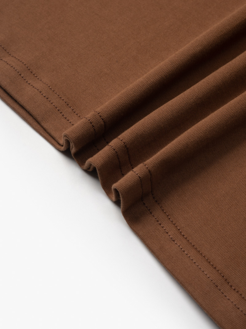 Áo Ba Lỗ Thêu Wave Form Regular AT130 Màu Nâu