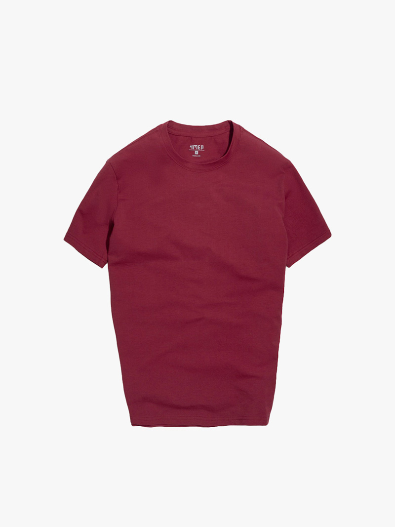 Áo Thun Trơn Căn Bản AT051 Màu Đỏ Đô