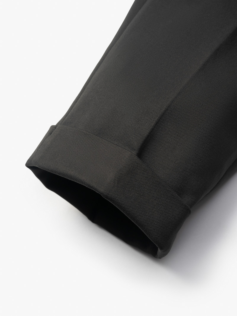 Quần Tây Xếp Li Thêu Form Slimfit Crop QT055 Màu Rêu