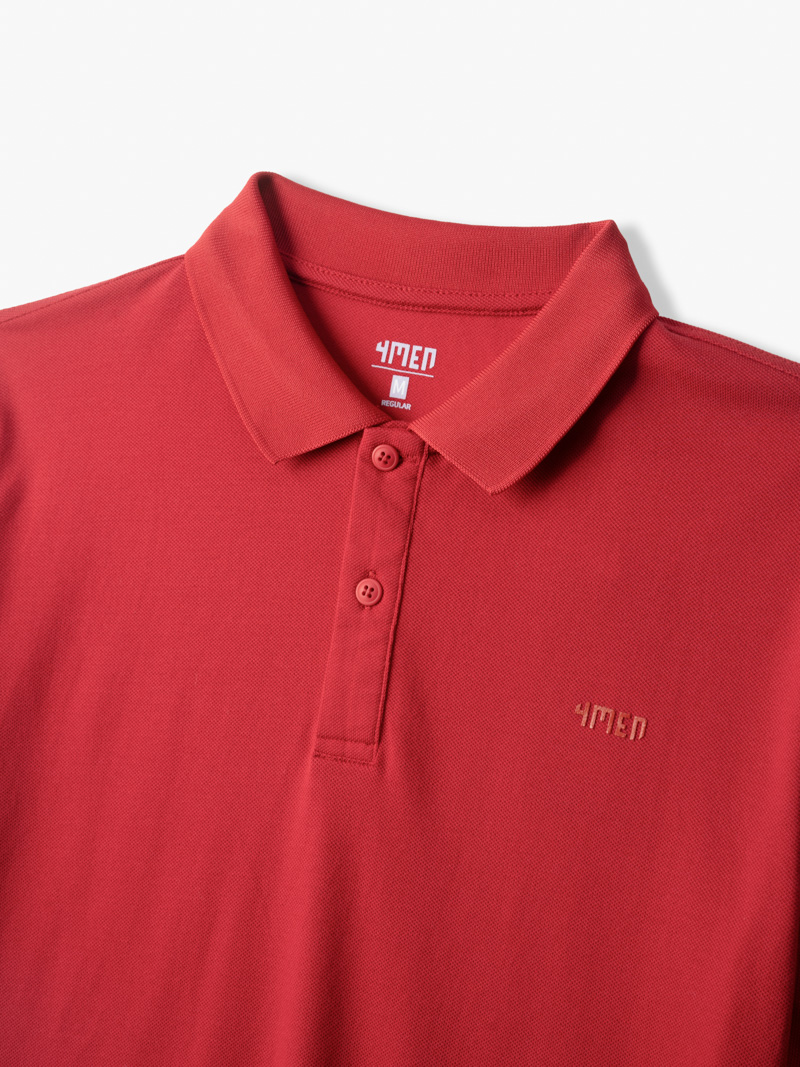 Áo Polo Regular Trơn PO066 Màu Đỏ