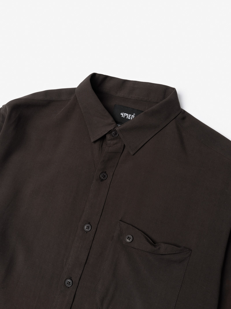 Áo Sơ Mi Regular PocketDetail SM118 Màu Nâu