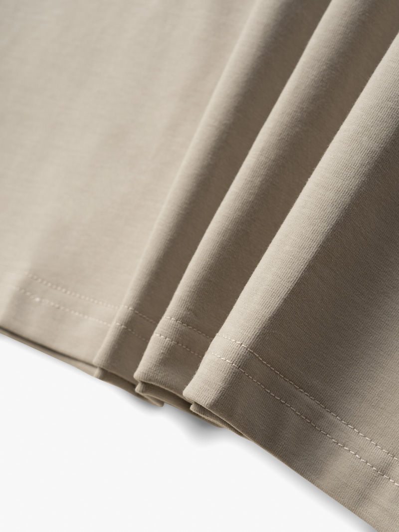 Áo Thun Cổ Tròn Trơn Form Slimfit AT132 Màu Xám Xanh