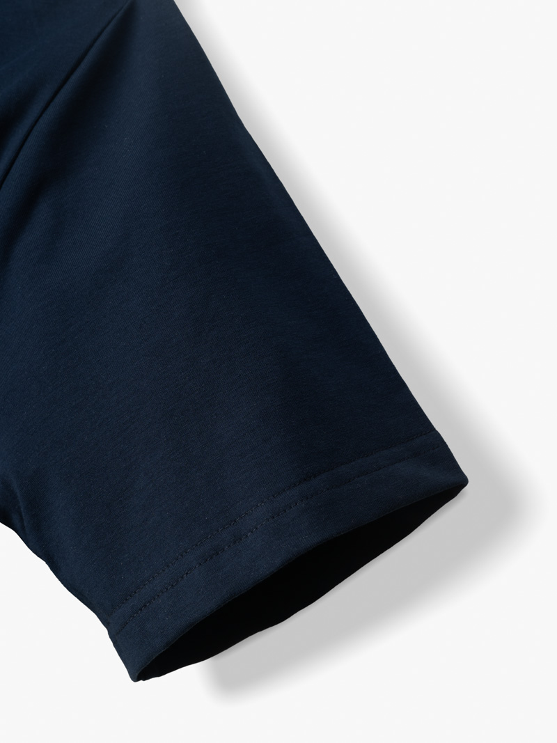 Áo Thun Cổ Tròn Trơn Form Slimfit AT132 Màu Xanh Đen