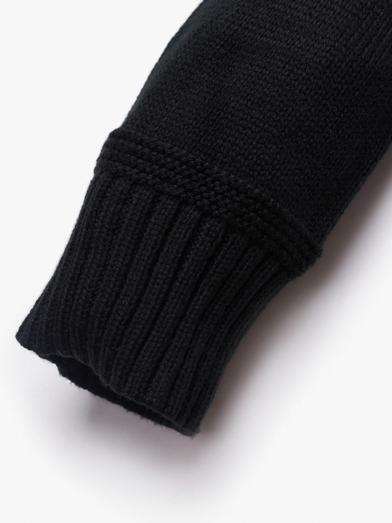 Áo Len Đắp Tay AL010 Màu Đen