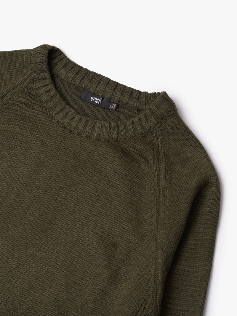 Áo Len Đắp Tay AL010 Màu Rêu