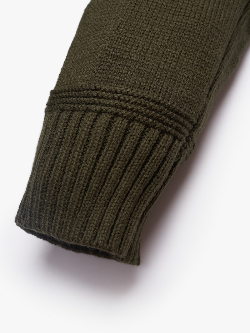 Áo Len Đắp Tay AL010 Màu Rêu