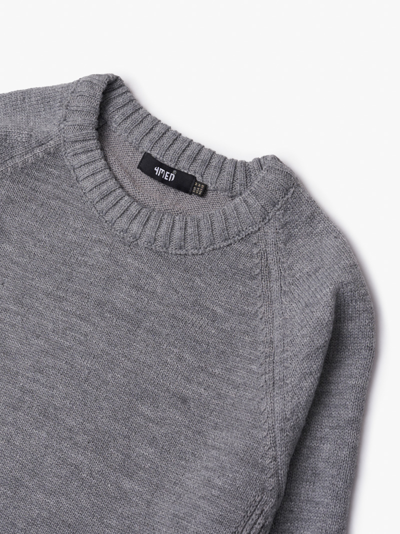 Áo Len Đắp Tay AL010 Màu Xám Đậm