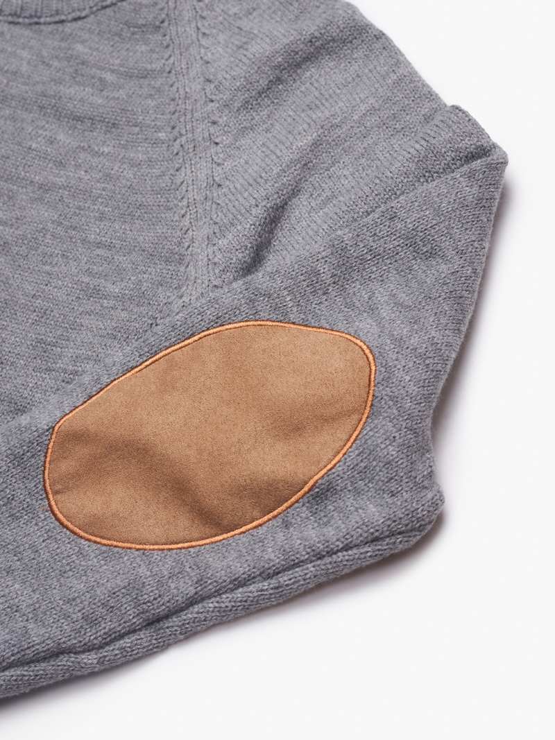 Áo Len Đắp Tay AL010 Màu Xám Đậm