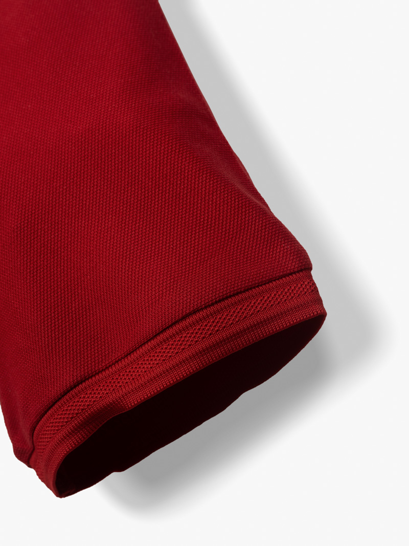 Áo Polo Cá Sấu Thêu Chữ Ký Form Regular PO087 Màu Đỏ