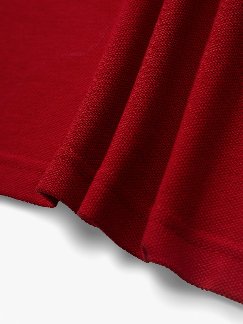 Áo Polo Cá Sấu Thêu Chữ Ký Form Regular PO087 Màu Đỏ