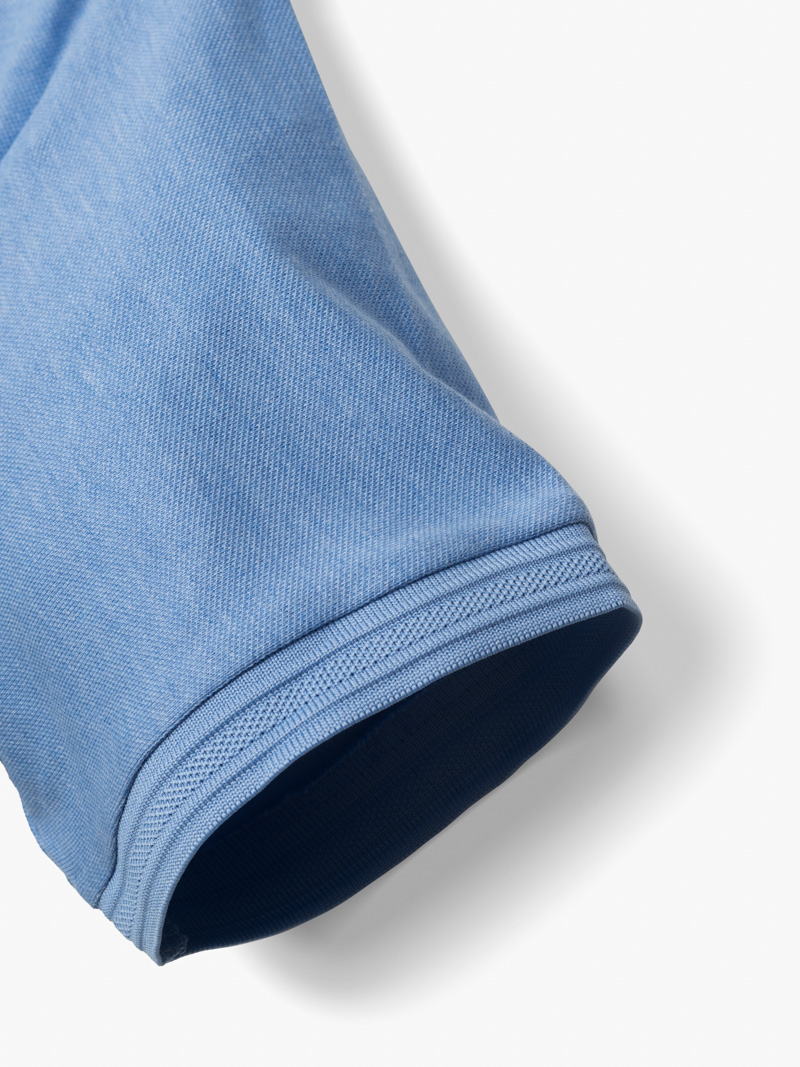 Áo Polo Cá Sấu Thêu Chữ Ký Form Regular PO087 Màu Xanh Biển