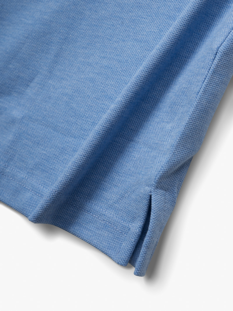 Áo Polo Cá Sấu Thêu Chữ Ký Form Regular PO087 Màu Xanh Biển