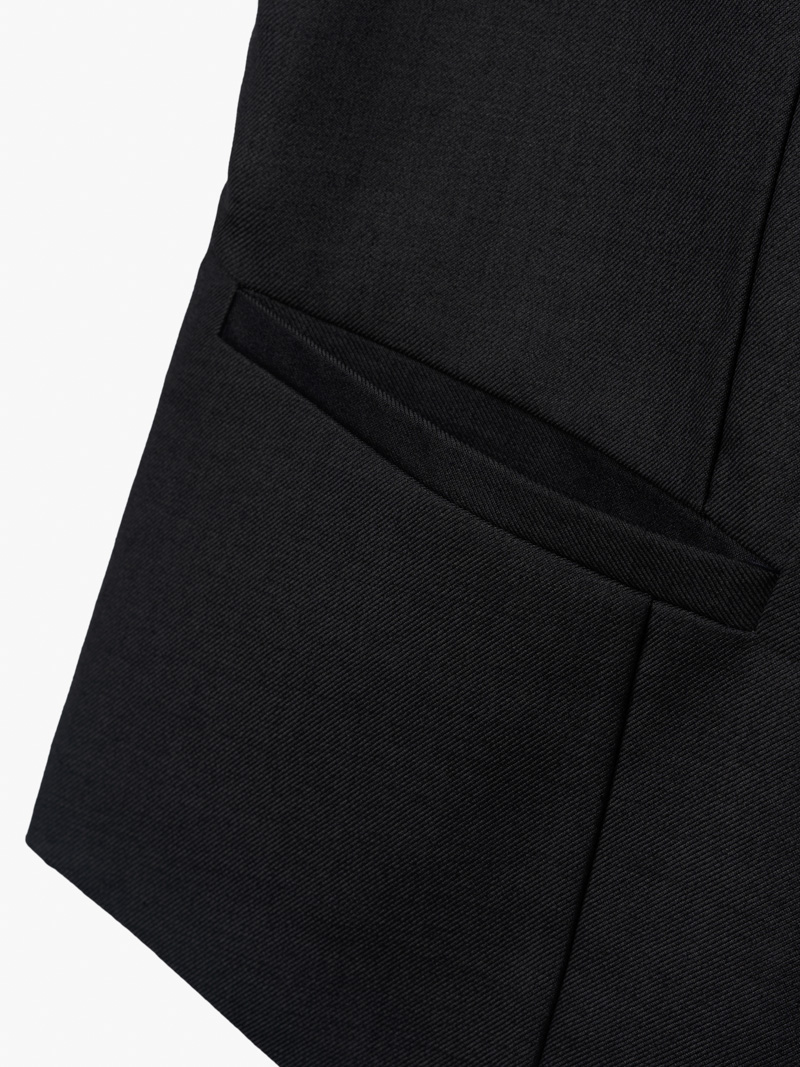 Áo Gile Trơn 4 Nút Form Slimfit AG036 Màu Đen