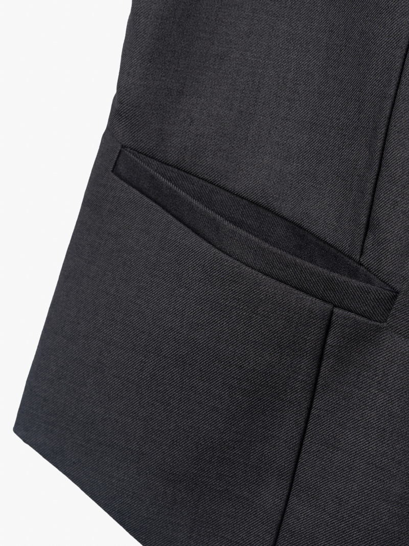 Áo Gile Trơn 4 Nút Form Slimfit AG036 Màu Xám Đậm