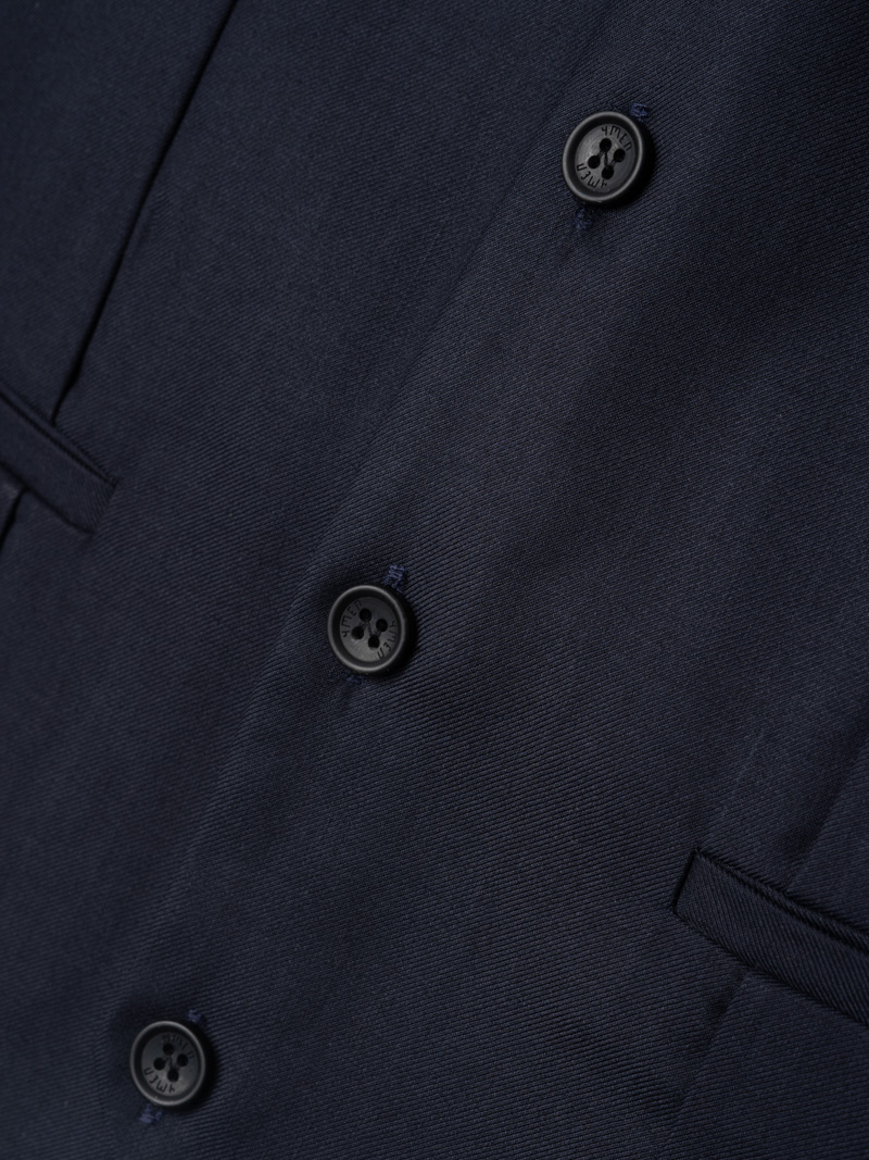 Áo Gile Trơn 4 Nút Form Slimfit AG036 Màu Xanh Đen