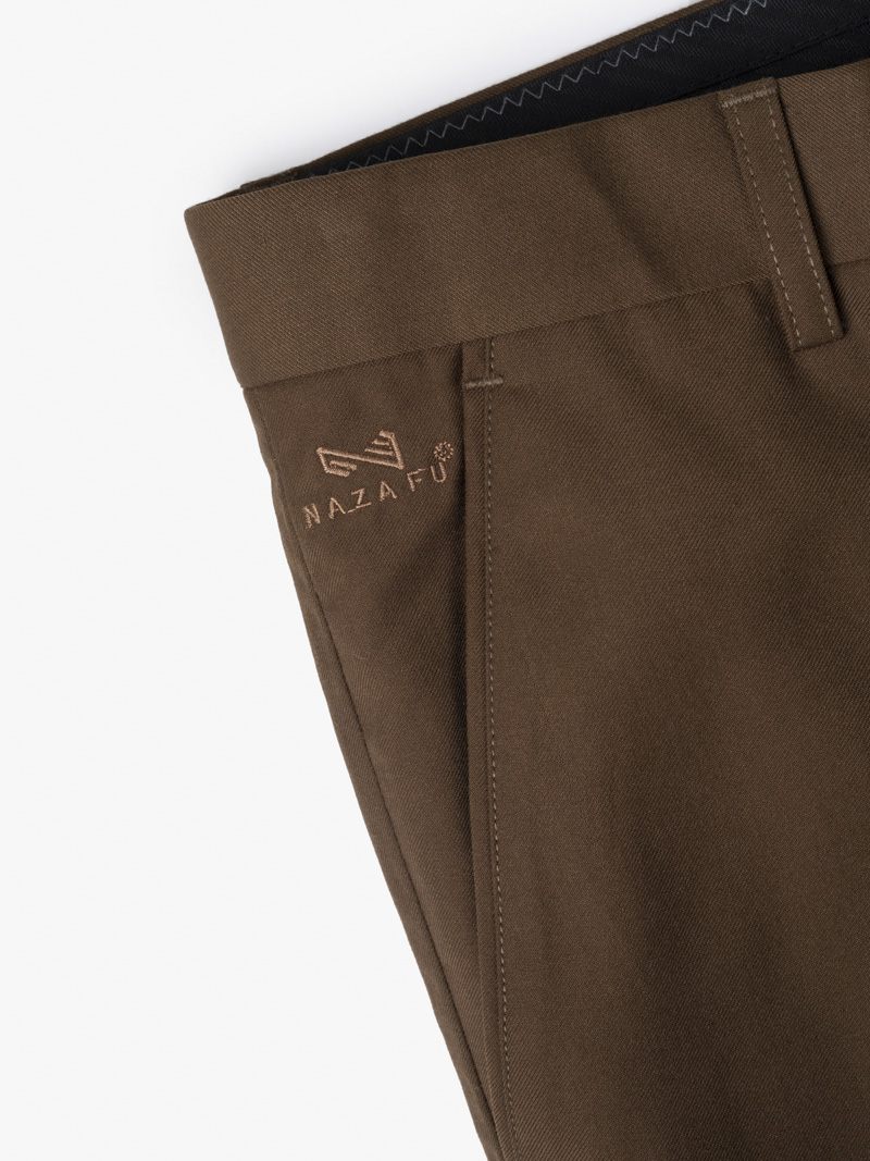 Quần Tây NAZAFU Slimfit QT1140 Màu Bò Đậm
