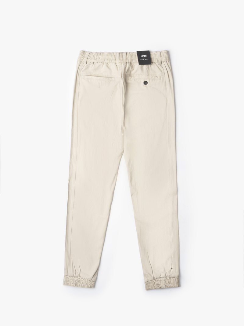 Quần Jogger Rã Chéo Form Slimfit JO012 Màu Be