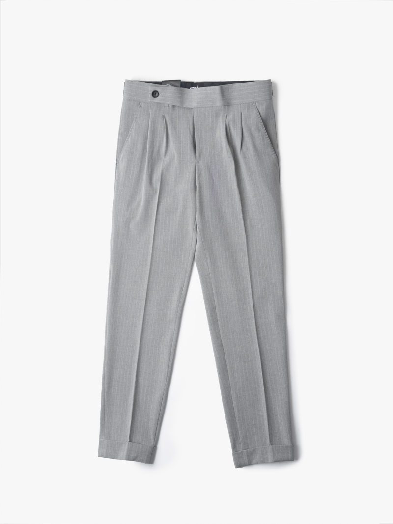 Quần Tây Sidetab Form Slim-Cropped QT056 Màu Xám