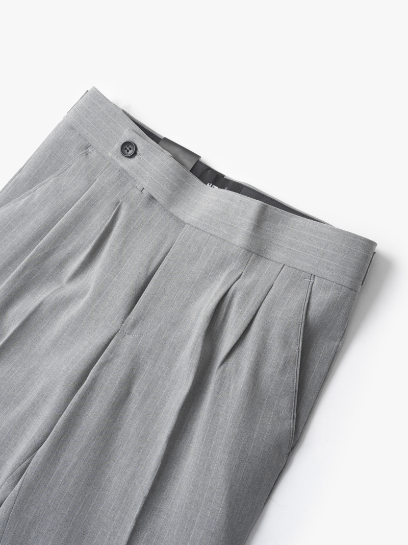 Quần Tây Sidetab Form Slim-Cropped QT056 Màu Xám