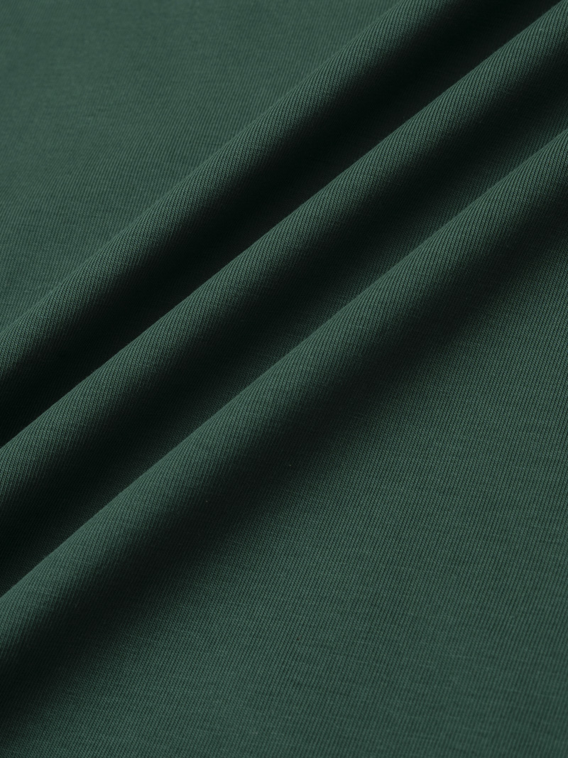 Áo Thun Cổ Tròn Trơn Form Slimfit AT132 Màu Xanh Lá