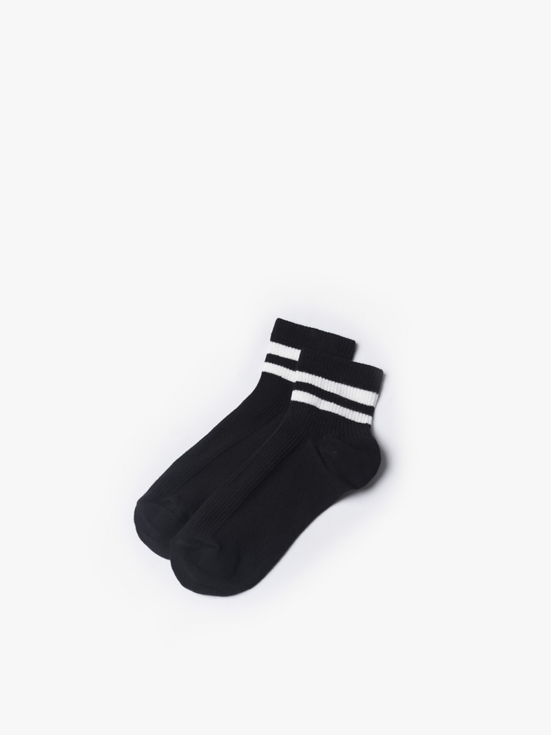 Vớ Nam cổ dài phối màu VO063 màu đen