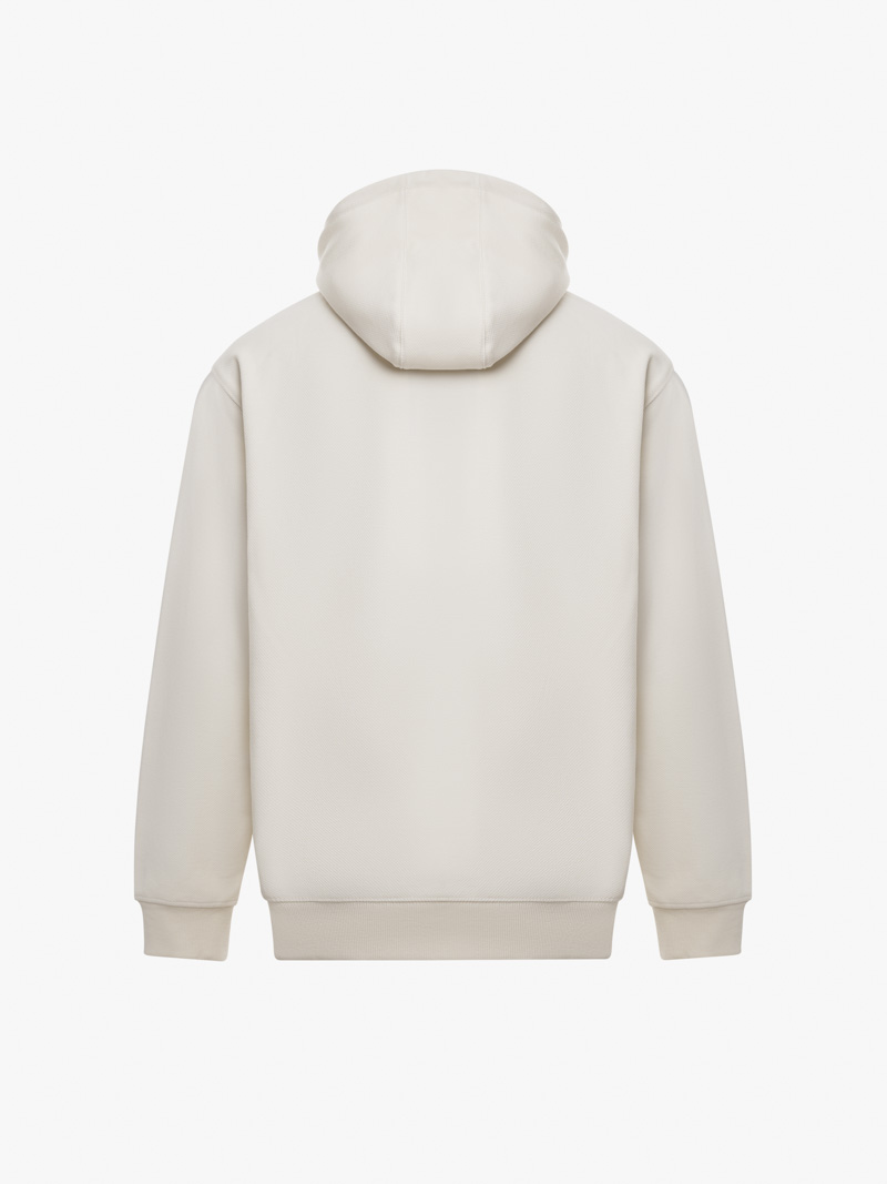 Áo Hoodie Rã Phối Thêu Home Is Form Regular AH004 Màu Kem