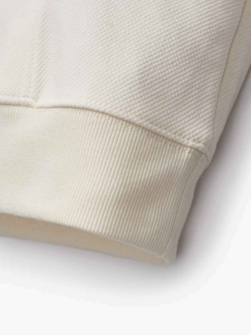 Áo Hoodie Rã Phối Thêu Home Is Form Regular AH004 Màu Kem