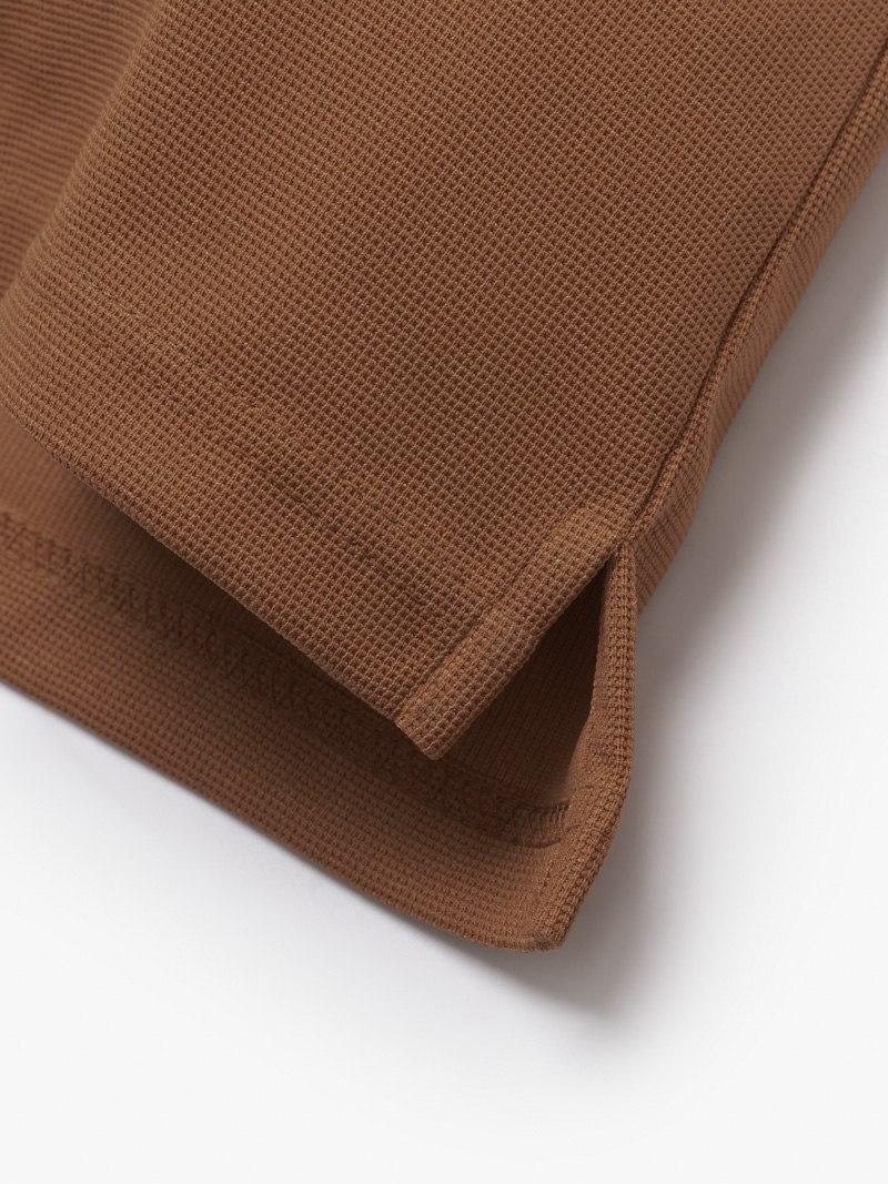 Áo Polo Tổ Ong Phối Bo Dệt Kiểu Form Slimfit PO124 Màu Cam