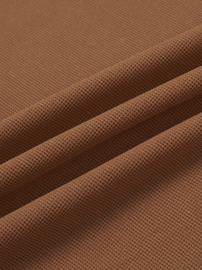 Áo Polo Tổ Ong Phối Bo Dệt Kiểu Form Slimfit PO124 Màu Cam