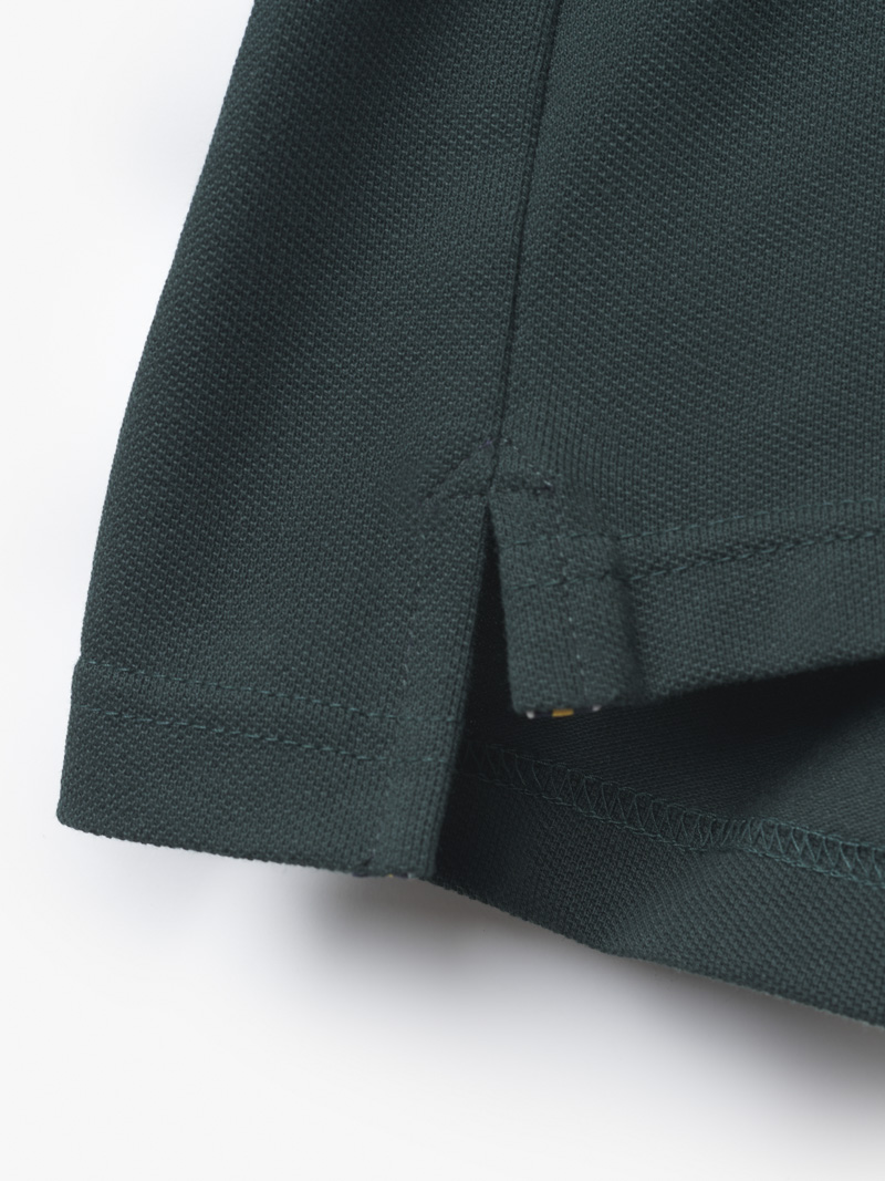 Áo Thun Phối Bo Dệt Sọc Form Slimfit AT145 Màu Xanh Cổ Vịt