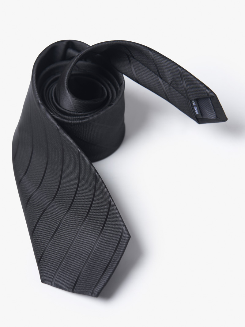 Cà Vạt Sọc CV057 Đen