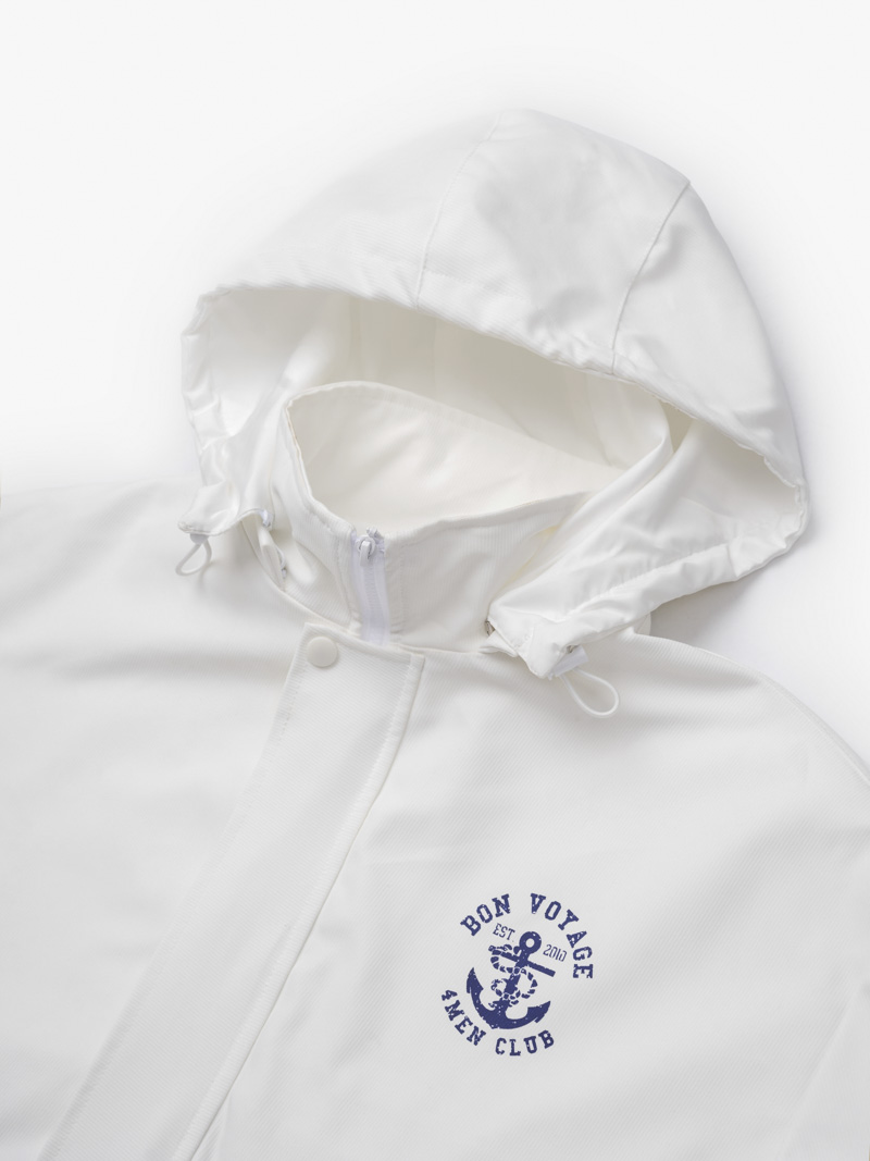 Aó Khoác Kaki Có Nón Form Loose AK058 Màu Kem