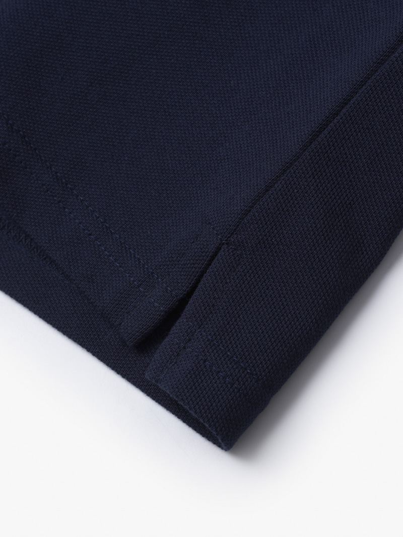 Áo Polo Cá Sấu Thêu Chữ Ký Form Regular PO087 Màu Xanh Đen