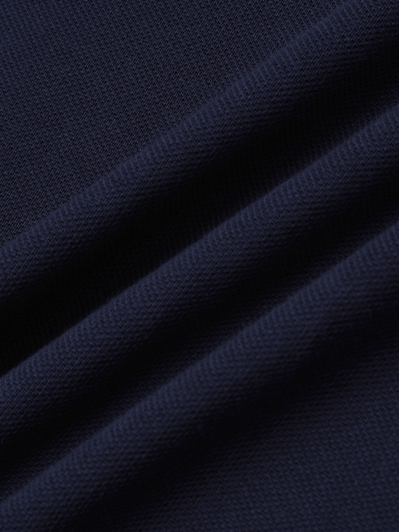 Áo Polo Cá Sấu Thêu Chữ Ký Form Regular PO087 Màu Xanh Đen