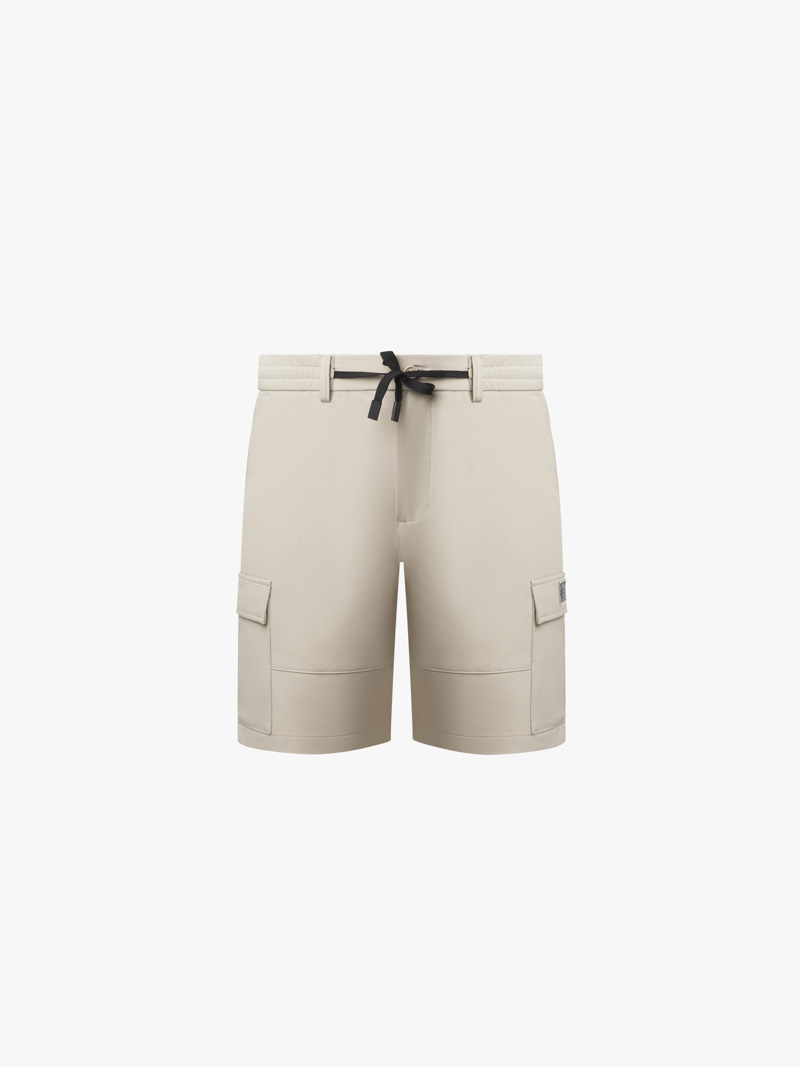 Quần Short Dù Giãn Túi Hộp Form Straight QS055 Màu Be