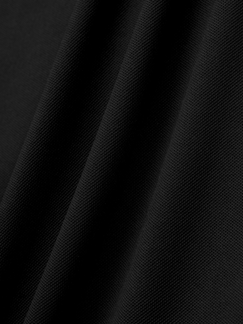 Áo Polo Thêu Logo Tròn 4M Form Slimfit PO153 Màu Đen