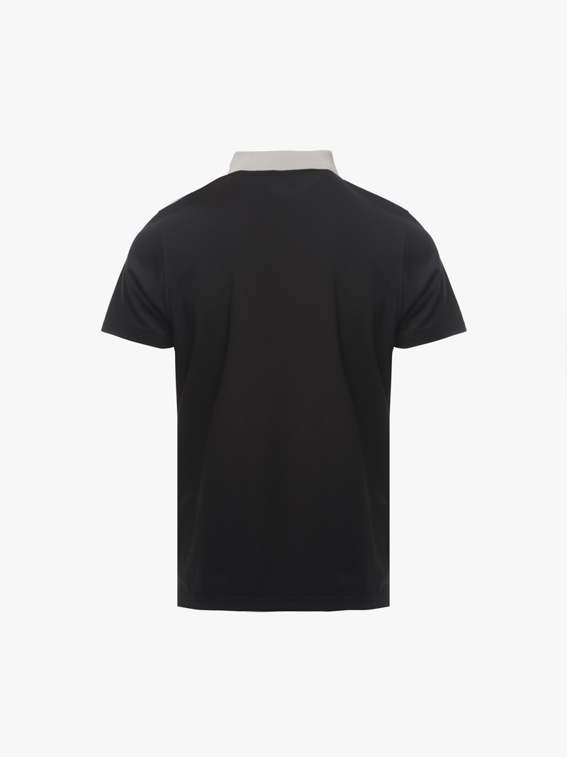 Áo Polo Vải Rayon In Logo M Form Slimfit PO143 Màu Đen