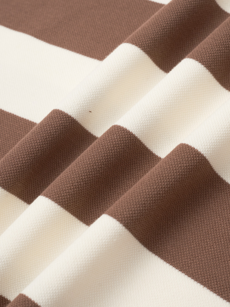 Áo Rugby Shirt Sọc To In Logo Preppy Heritage Ở Ngực Form Regular PO152 Sọc Nâu