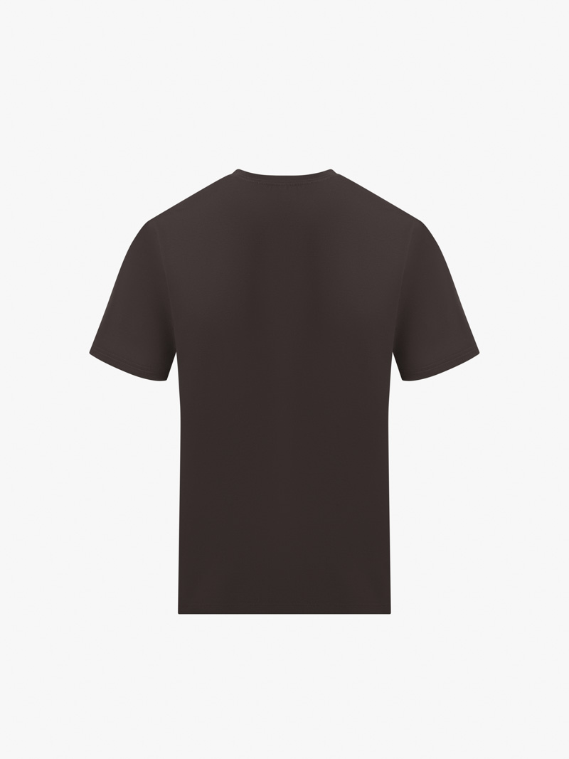 Áo Thun Cổ Tròn Trơn Form Slimfit AT132 Màu Xám Đậm